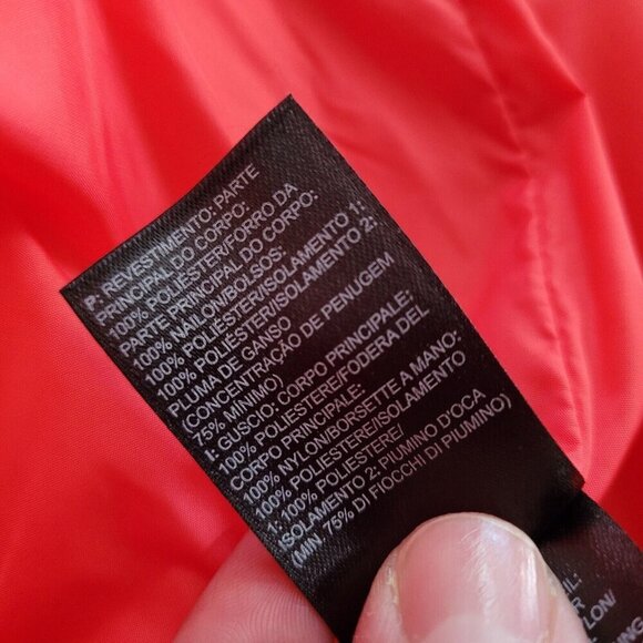 The North Face Puffer Vest Womens Sz XS Goose Down Full Zip Mock Neck 550 Plaid - Picture 4 of 11